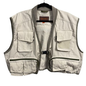 Cabela’s Copper River Fishing Vest Tan Utility Outdoor Size XL